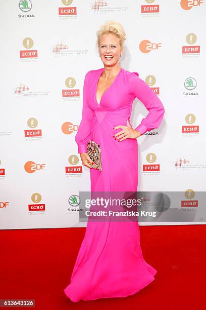 Barbara Schoeneberger attends the ECHO Klassik 2016 at Konzerthaus Am Gendarmenmarkt on October 09, 2016 in Berlin, Germany.