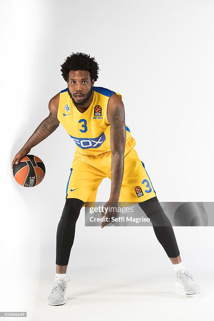 Victor Rudd Victor Rudd of Maccabi Fox Tel Aviv poses during the 2016/2017... News ...