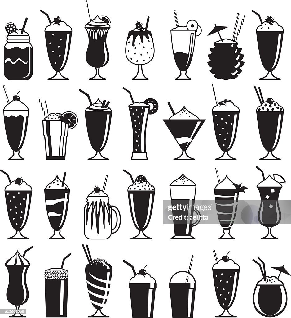 Milkshake icons