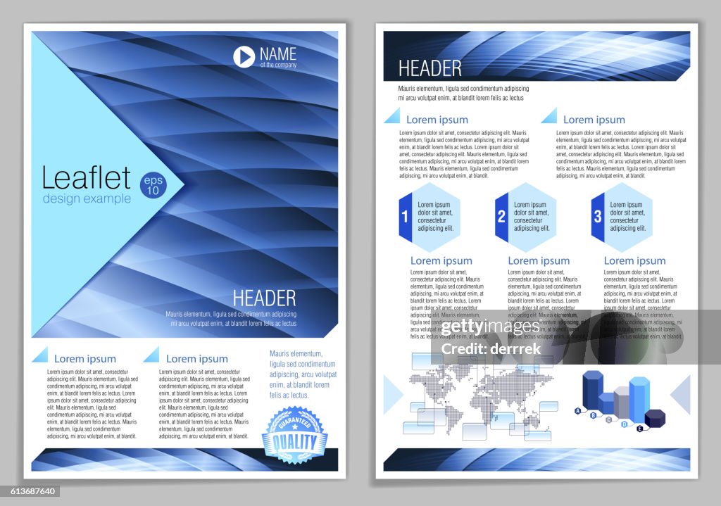 Generic Leaflet Example Leaflet Design Example High-Res Vector Graphic - Getty Images