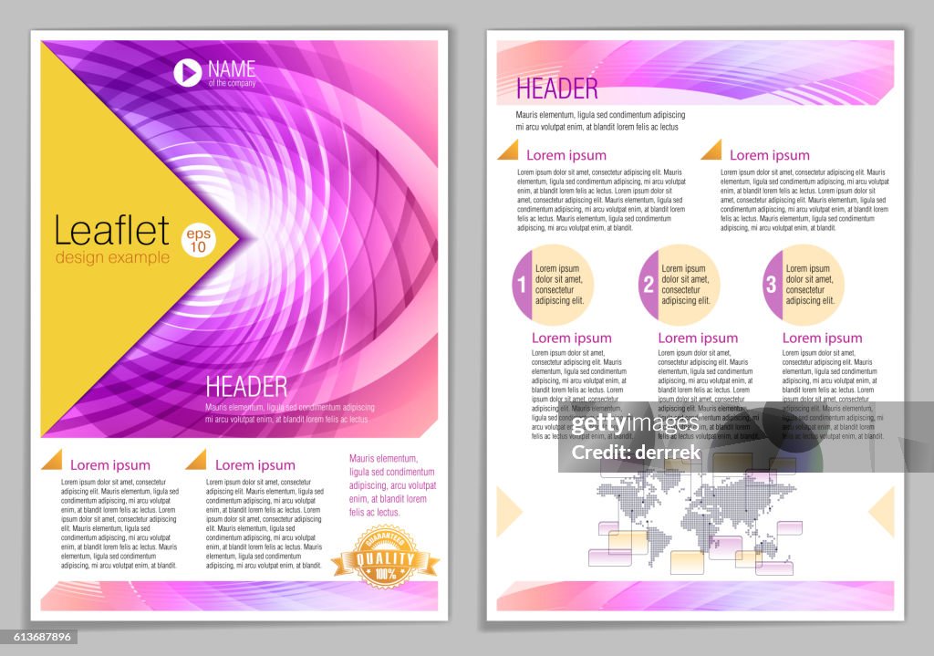 Leaflet Examples Readable Leaflet Design Example High-Res Vector Graphic - Getty Images