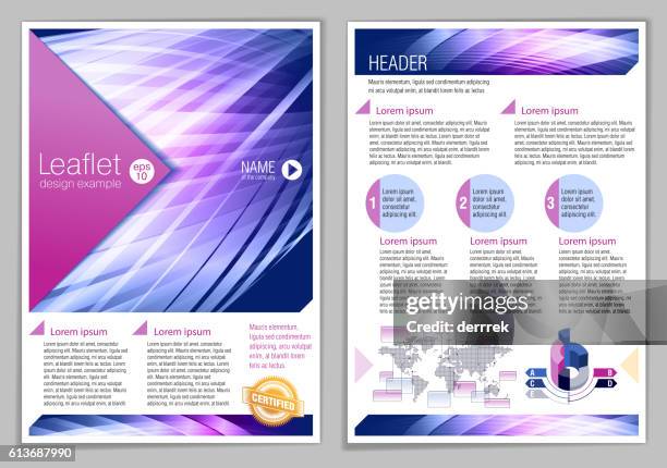 Lesflets Example Leaflet Design Example High-Res Vector Graphic - Getty Images