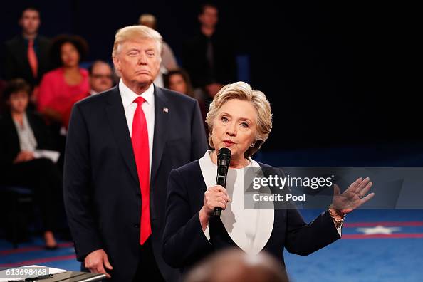 Candidates Hillary Clinton And Donald Trump Hold Second Presidential Debate At Washington University Candidates Hillary Clinton And Donald Trump Hold Second Presidential Debate At Washington University