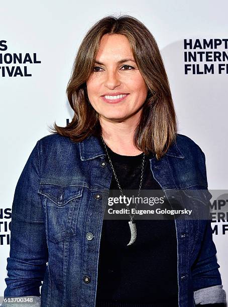 Mariska Hargitay attend the Awards Dinner at the Hamptons International Film Festival 2016 at Topping Rose on October 9, 2016 in Bridgehampton, New...