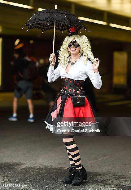 General view of cosplayers during the 2016 New York Comic Con - Day 4 on October 9, 2016 in New York City.