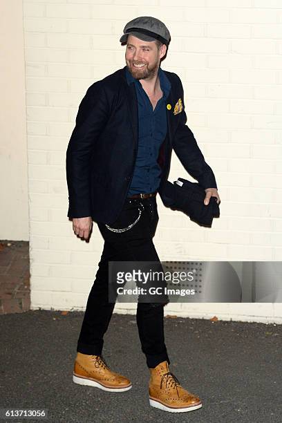 Ricky Wilson seen leaving the Fountain Studios after X Factor on October 9, 2016 in London, England.