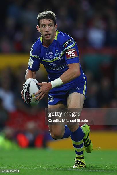 Kurt Gidley of Warrington during the First Utility Super League Final between Warrington Wolves and Wigan Warriors at Old Trafford on October 8, 2016...