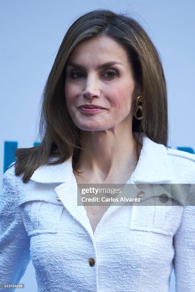 Queen Letizia Attends a Seminar at Casa de America in Madrid