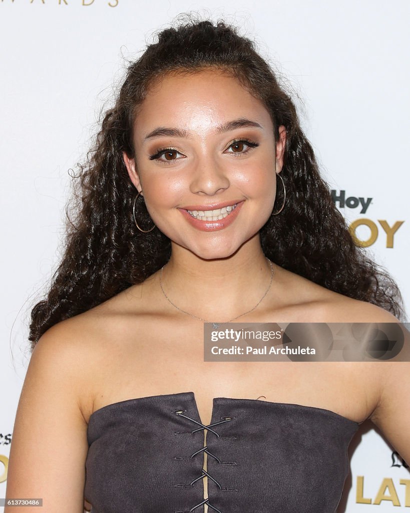 Actress Kayla Maisonet attends the 2016 Latino's De Hoy Awards at The