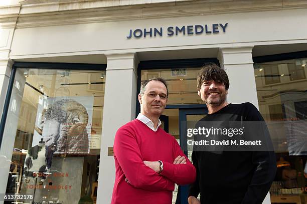 Ian Maclean & Alex James attend as Alex James & John Smedley announce the launch of Wool Week 2016 alongside The Campaign for Wool on October 10,...