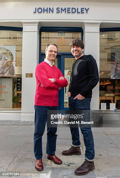 Ian Maclean & Alex James attend as Alex James & John Smedley announce the launch of Wool Week 2016 alongside The Campaign for Wool on October 10,...