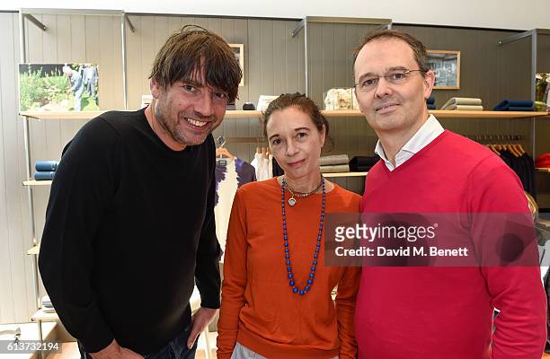 Alex James, Orsola de Castro, Ian Maclean attend as Alex James & John Smedley announce the launch of Wool Week 2016 alongside The Campaign for Wool...