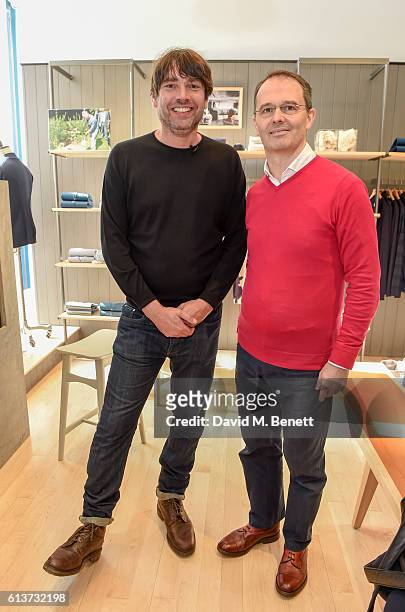Alex James Ian Maclean attend as Alex James & John Smedley announce the launch of Wool Week 2016 alongside The Campaign for Wool on October 10, 2016...