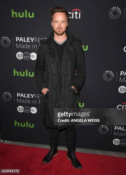 Actor Aaron Paul attends the PaleyFest: Made in New York: 'The Path' screening event on October 9, 2016 in New York.