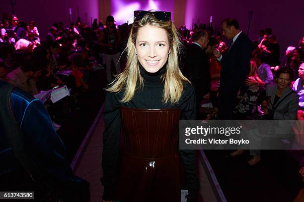 Helena Bordon attends the Leonard Paris show as part of the Paris Fashion Week Womenswear Spring/Summer 2017 on October 3, 2016 in Paris, France.