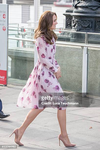 Catherine, Duchess of Cambridge attends Celebrate World Mental Health Day at London Eye on October 10, 2016 in London, England.
