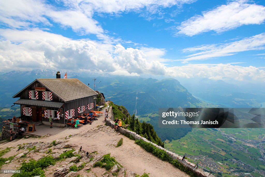 Restaurant on the top of Grosser Mythen
