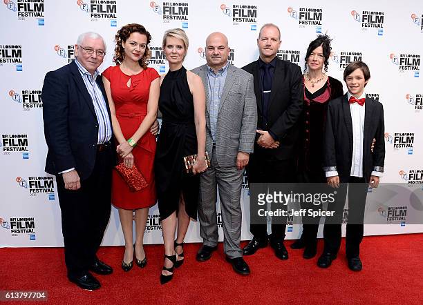 Director Terence Davies, actresses Catherine Bailey, Cynthia Nixon, producers Sol Papadopoulos, Roy Boulter, Executive Producer Andrea Gibson and her...