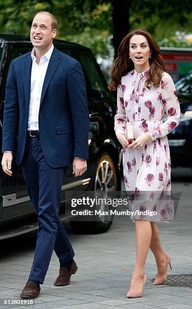 Prince William, Duke of Cambridge and Catherine, Duchess of Cambridge attend the World Mental Health Day celebration with Heads Together at the...