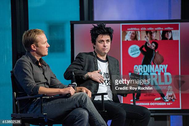 Green Day front man Billie Joe Armstrong and director Lee Kirk discuss "Ordinary World" at AOL HQ on October 10, 2016 in New York City.