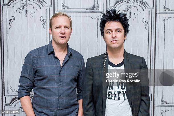 Green Day front man Billie Joe Armstrong and Director Lee Kirk discuss "Ordinary World" at AOL HQ on October 10, 2016 in New York City.