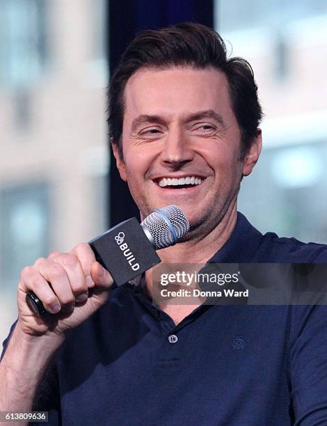Richard Armitage appears to promote "Berlin Station" during the BUILD Series at AOL HQ on October 10, 2016 in New York City.