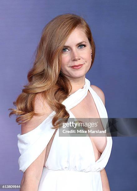 Amy Adams attends the 'Arrival' Royal Bank Of Canada Gala screening during the 60th BFI London Film Festival at Odeon Leicester Square on October 10,...
