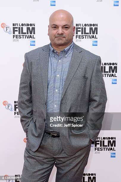 Producer Sol Papadopoulos attends 'A Quiet Passion' official competition screening during the 60th BFI London Film Festival at Embankment Garden...