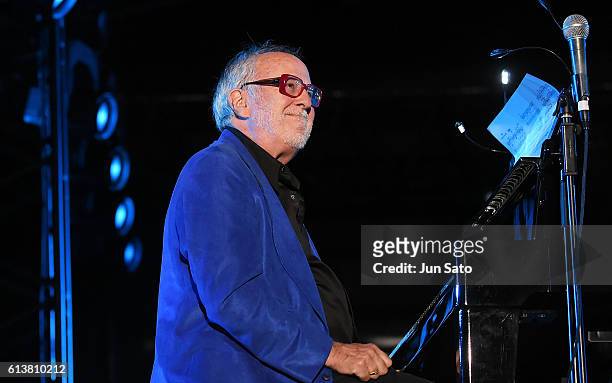 Musician Bob James performs at the Tokyo Seaside Jazz Festival on October 10, 2016 in Tokyo, Japan.