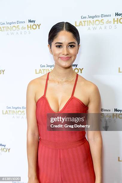 Actress Danube Hermosillo arrives for the 2016 Latino's De Hoy Awards at the Dolby Theatre on October 9, 2016 in Hollywood, California.