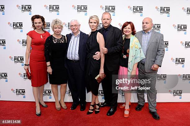 Actress Catherine Bailey, Joanna Bacon, director Terence Davies, actress Cynthia Nixon, producer Roy Boulter, Clare Stewart, Director of the BFI...