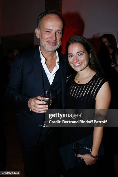 Of Shiseido EMEA, Louis Desazars and Nose of the Perfume, Marie Salamagne attend Azzedine Alaia presents his new Perfume "Alaia Eau de Parfum...