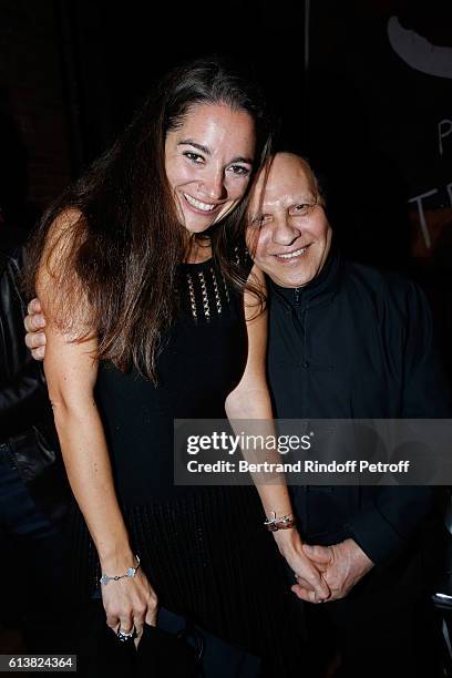 Nose of the Perfume, Marie Salamagne and Azzedine Alaia attend Azzedine Alaia presents his new Perfume "Alaia Eau de Parfum Blanche". Held at...