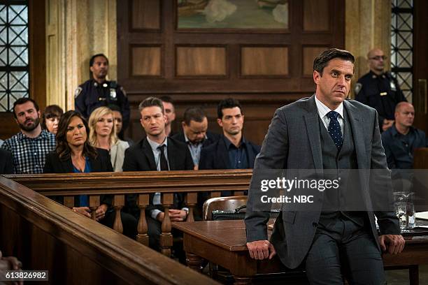 Heightened Emotions" Episode 1805 -- Pictured: Raúl Esparza as Rafael Barba --