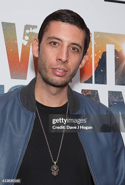 Elliot Gleave aka Example attends the film premiere of "White Island" at Vue Piccadilly on October 10, 2016 in London, England.