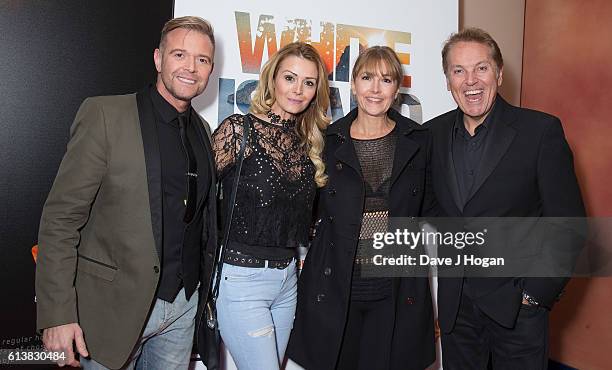 Darren Day, Stephanie Dooley, Anne-Marie Connolly and Brian Connolly attend the film premiere of "White Island" at Vue Piccadilly on October 10, 2016...