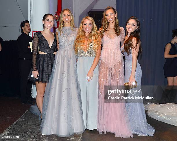Brianna Sherlock, Marloes Stevens, Hayley Paige, Candice Zagorski and Jackie Seabrooke attend Martha Stewart Weddings Bridal Fashion Week Party at...