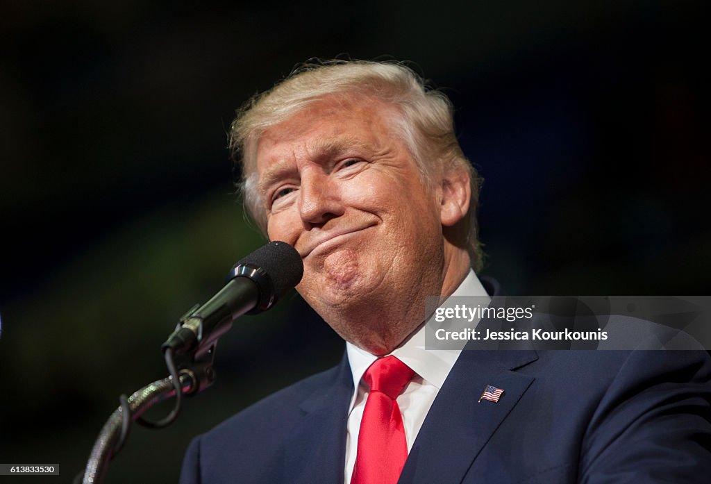 Donald Trump Holds Rally In Wilkes-Barre, PA