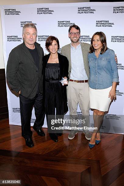 Alec Baldwin, Margita Gosheva, David Nugent and Mariska Hargitay at the HIFF Awards at the East Hampton Library during the Hampton's International...