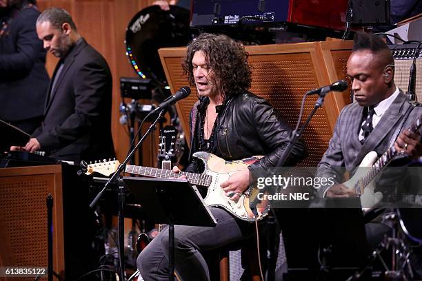 Episode 0551 -- Pictured: Doyle Bramhall II performs with The Roots on October 10, 2016 --