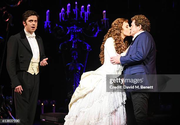 Nadim Naaman, Celinde Schoenmaker and Michael Ball perform onstage at "The Phantom Of The Opera" 30th anniversary charity gala performance in aid of...