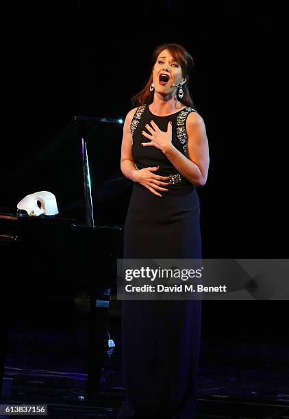 Sierra Boggess performs onstage at "The Phantom Of The Opera" 30th anniversary charity gala performance in aid of The Music in Secondary Schools...