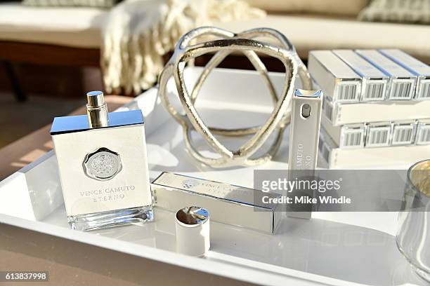 Products on display during MEN'S FITNESS Celebrates the 2016 GAME CHANGERS at Sunset Tower Hotel on October 10, 2016 in West Hollywood, California.