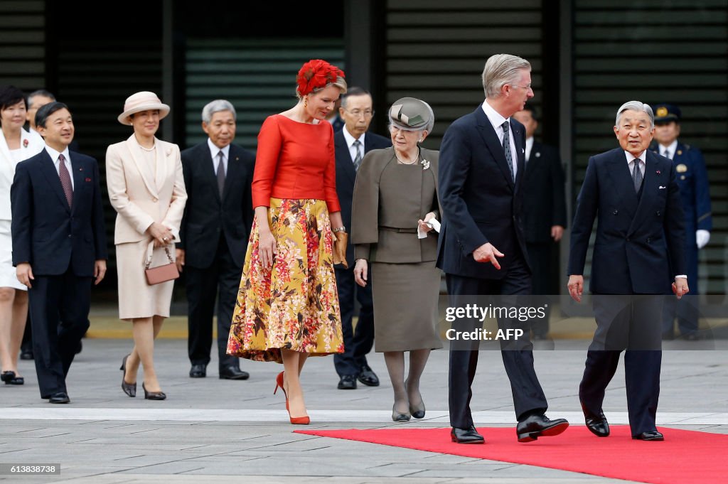 JAPAN-BELGIUM-DIPLOMACY-ROYALS