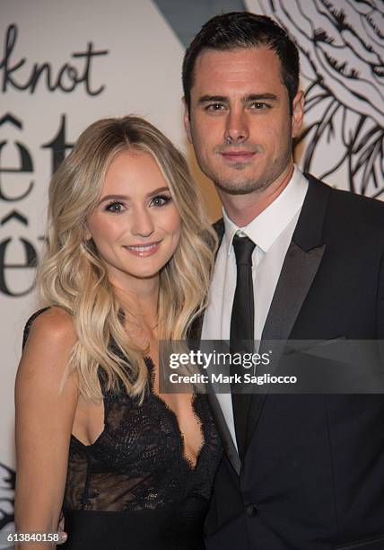 The Bachelor" TV Personalities Lauren Bushnell and Ben Higgins attend The Knot Gala 2016 at the New York Public Library on October 10, 2016 in New...