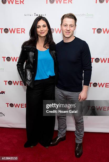 Actors Morena Baccarin and Ben McKenzie attend the "Tower" New York premiere at The New York Edition on October 10, 2016 in New York City.