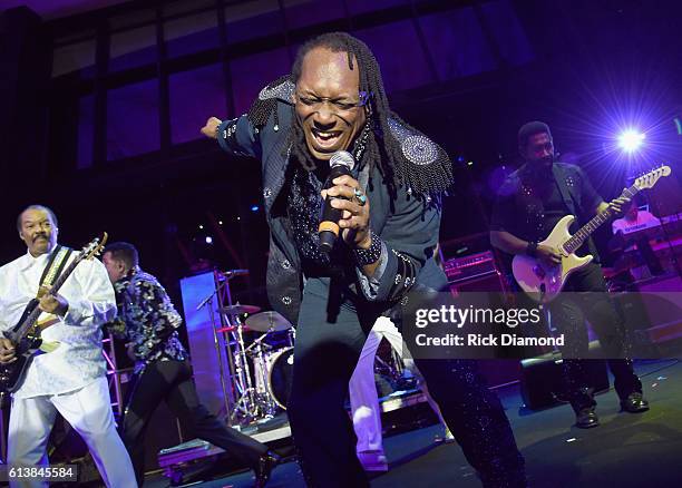 Walter Orange of The Commodores performs at the United Talent Agency Party during day 2 of the IEBA 2016 Conference on October 10, 2016 in Nashville,...