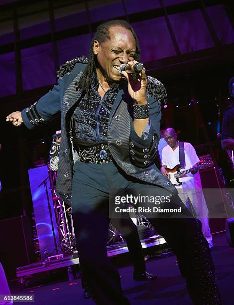 Walter Orange of The Commodores performs at the United Talent Agency Party during day 2 of the IEBA 2016 Conference on October 10, 2016 in Nashville,...