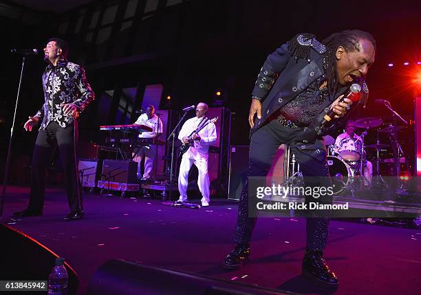 Walter Orange of The Commodores performs at the United Talent Agency Party during day 2 of the IEBA 2016 Conference on October 10, 2016 in Nashville,...