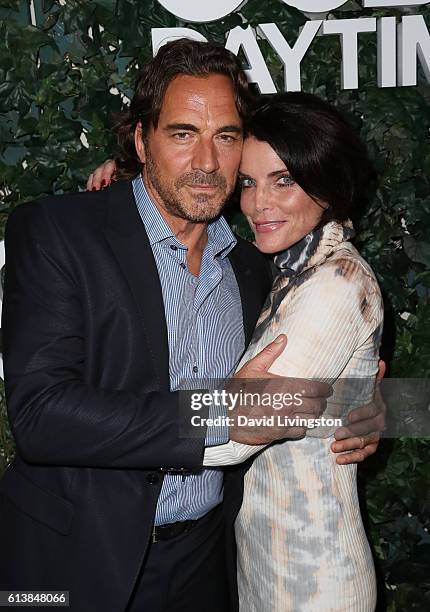Actor Thorsten Kaye and actress Lesli Kay attend the CBS Daytime for 30 Years at The Paley Center for Media on October 10, 2016 in Beverly Hills,...